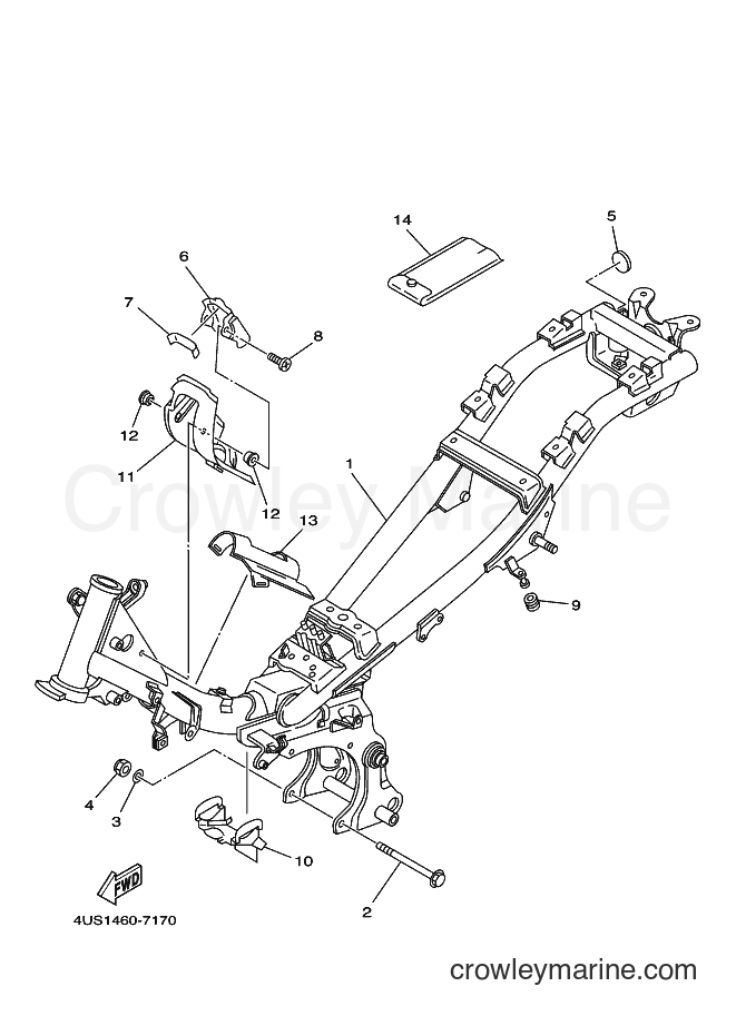 2003 Street Bike V110E - V110E (4WHB) [010] - FRAME