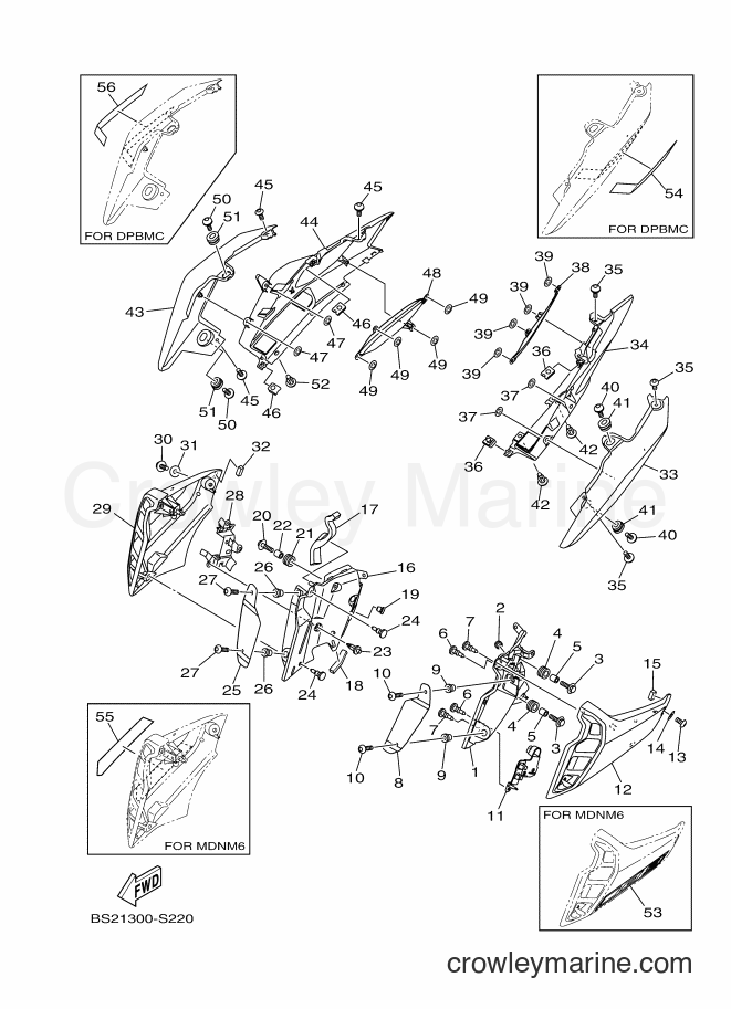 Yamaha Motors MTN850-A (BS21) [050] - SIDE COVER