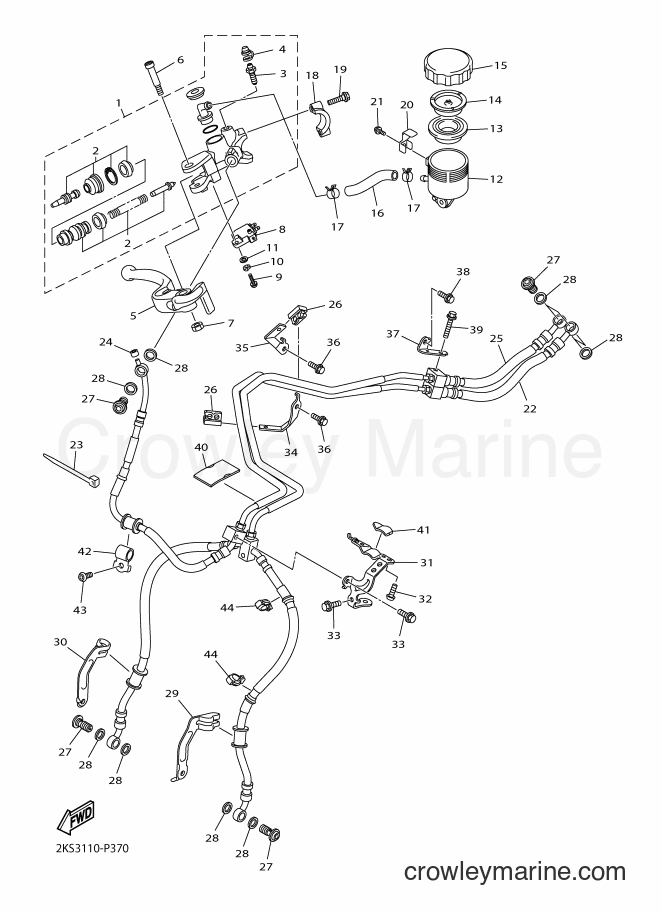 2015 Sport Bike YZF-R1M - YZF-R1M (2KS1) [050] - FRONT MASTER CYLINDER