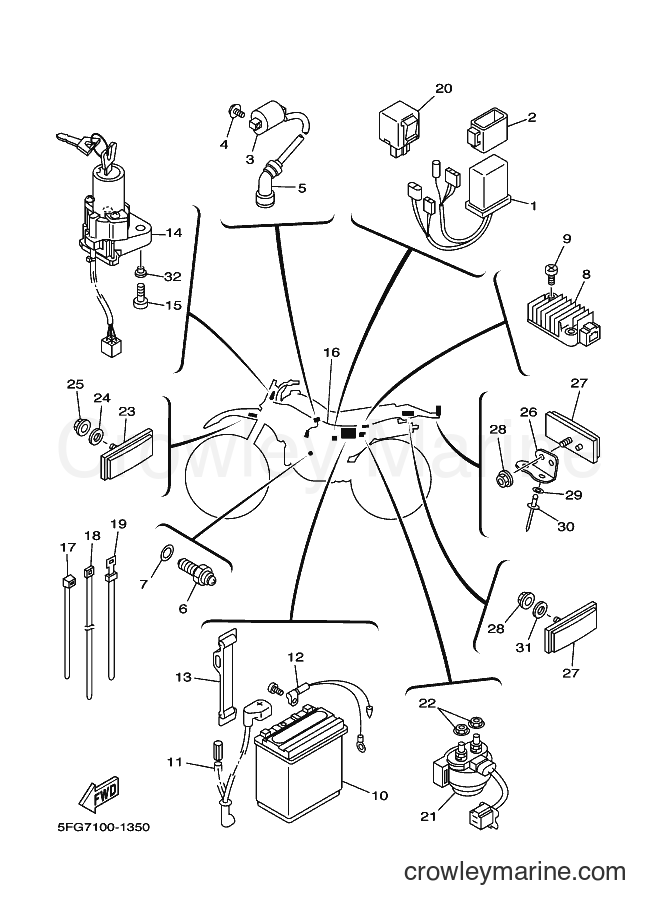 2001 Dirt Bike TT-R225 - TT-R225 (5FG9) [010] - ELECTRICAL 1
