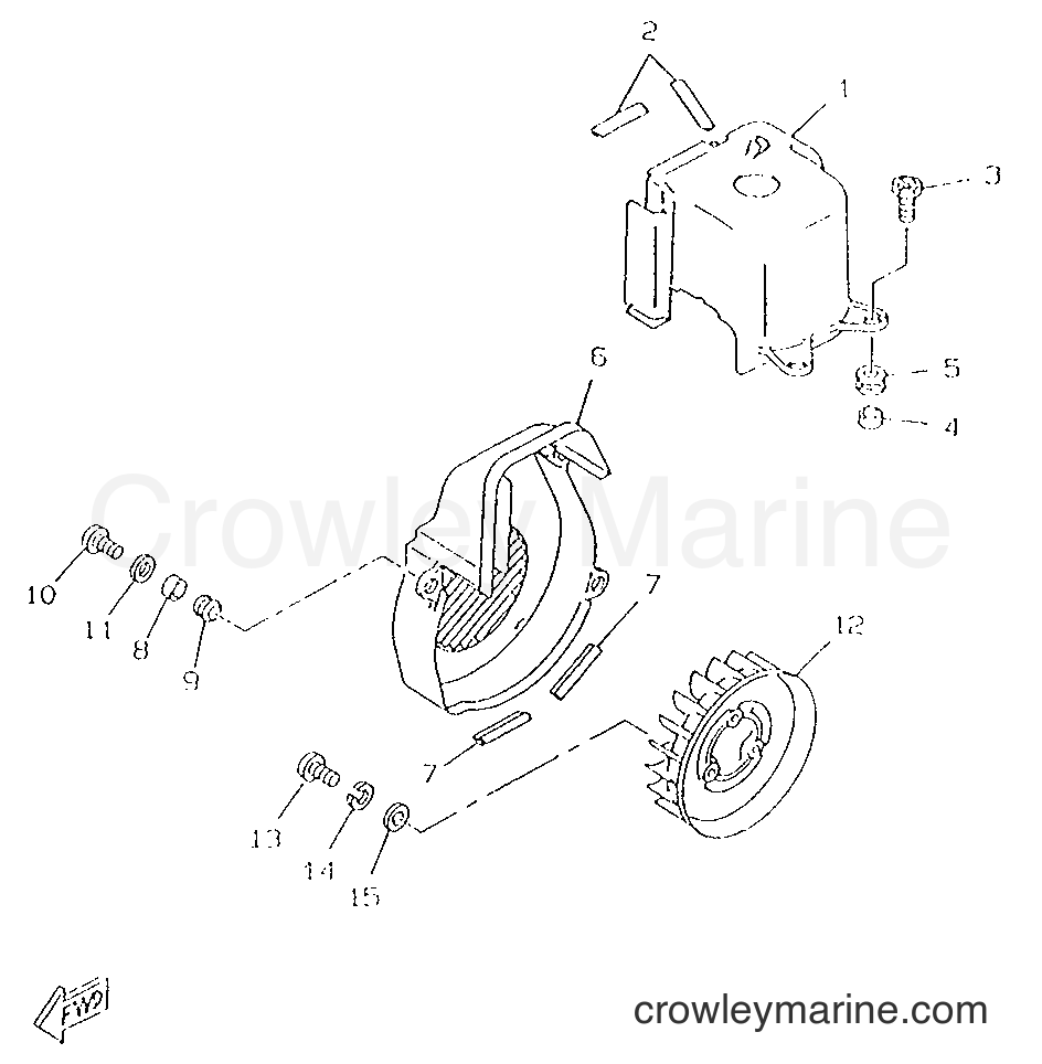 Yamaha Motors CW50RSP (4UR5) [999] - AIR SHROUD & FAN