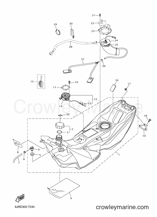 2018 Snowmobile SRV10XS - SRV10XS (8JRD) [010] - FUEL TANK