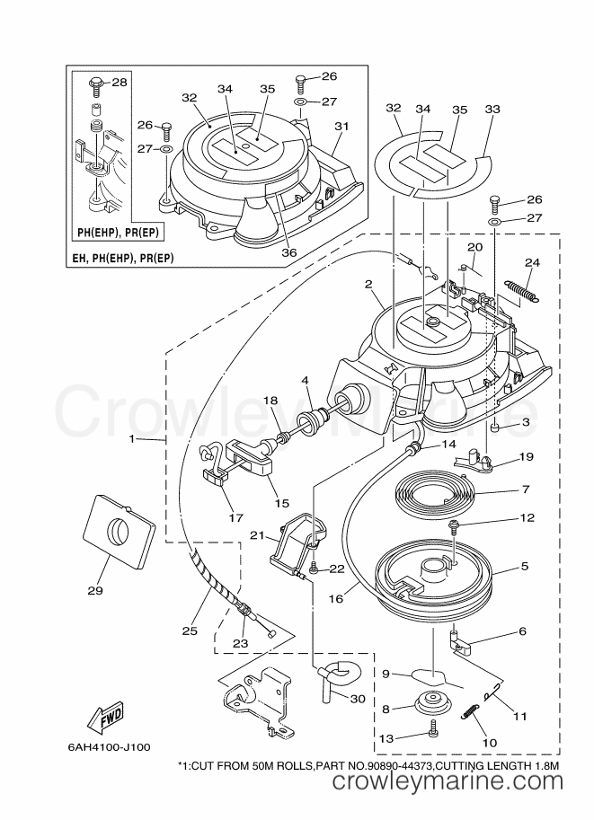 Yamaha Motors F15LMH-2010 (6AG4) [080] - STARTER