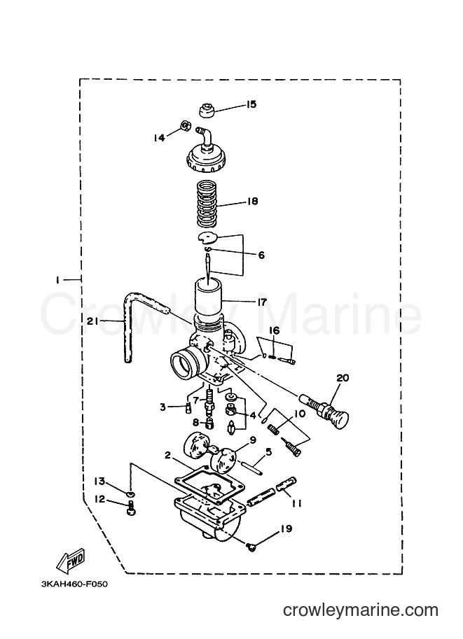 Yamaha Motors RX-K (3KAH) [010] - CARBURETOR