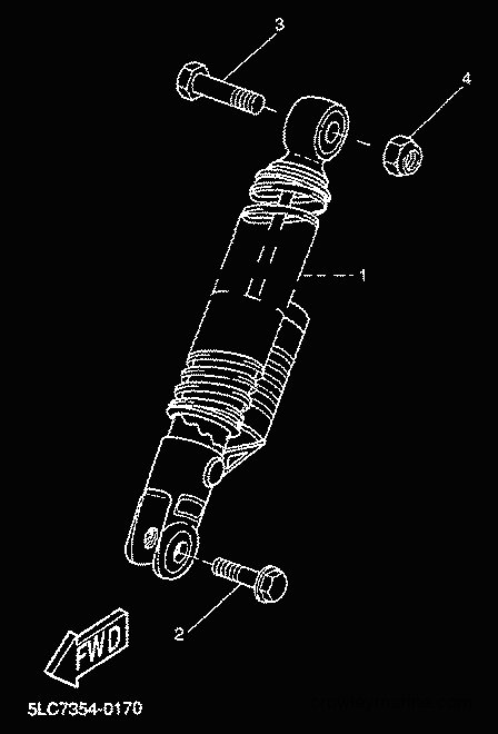 2000 Scooter YQ50L - YQ50L (5KH7) [010] - REAR SUSPENSION