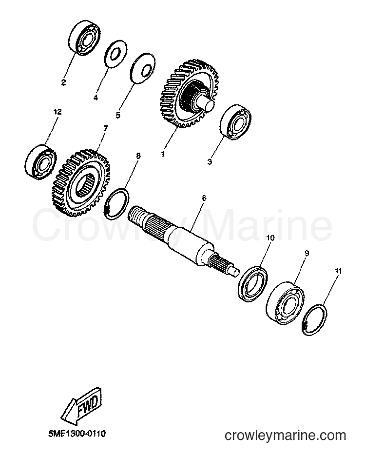 2001 Scooter YQ100 - YQ100 (5ME4) [060] - TRANSMISSION