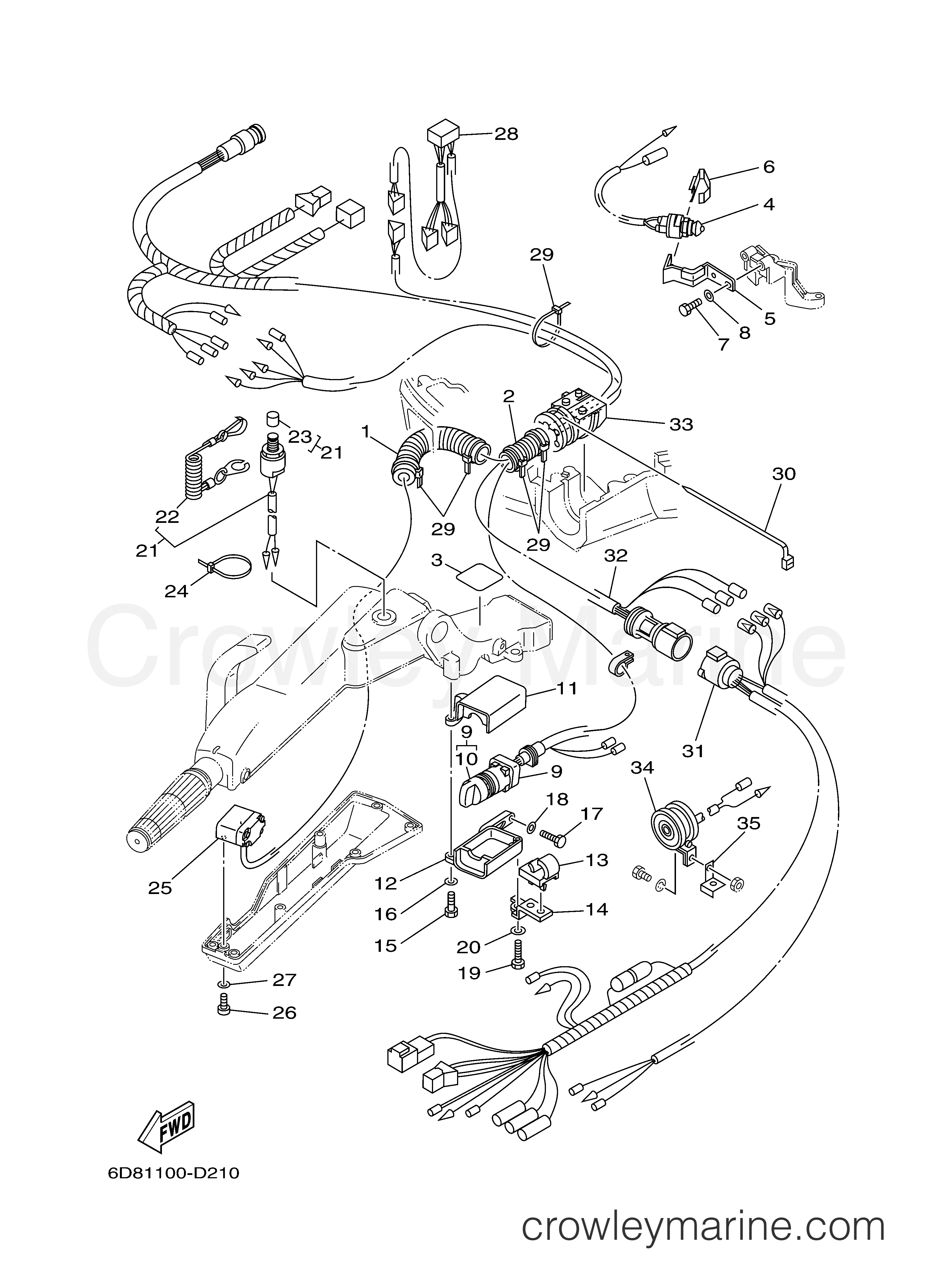 Yamaha Motors F90TXRD - STEERING 2