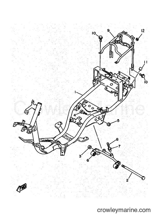 Yamaha Motors YA50R (4PC4) [010] - FRAME