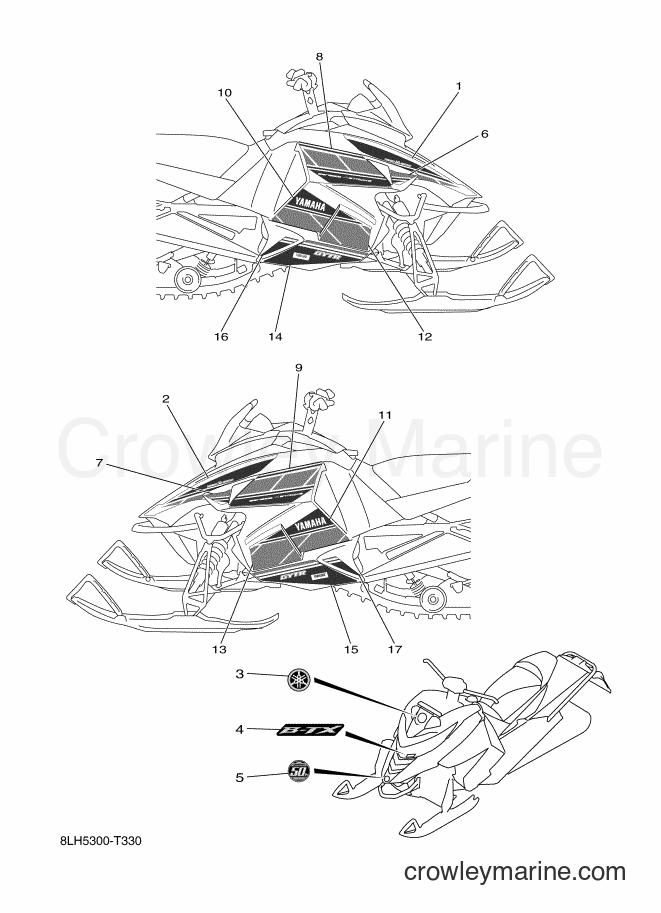 2018 Snowmobile SRV10BS53 - SRV10BS53 (8LH5) [010] - GRAPHIC & EMBLEM
