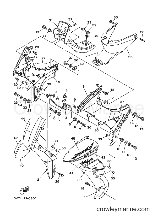 2004 Scooter T110C - T110C (5VT3) [010] - LEG SHIELD