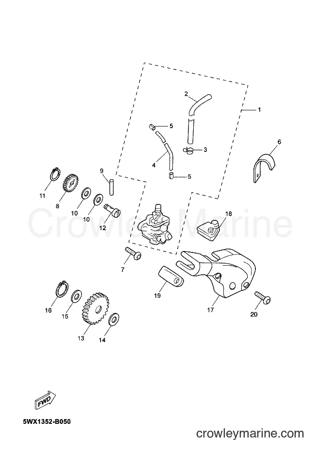 2003 Scooter TZR50 - TZR50 (5WX2) [070] - OIL PUMP