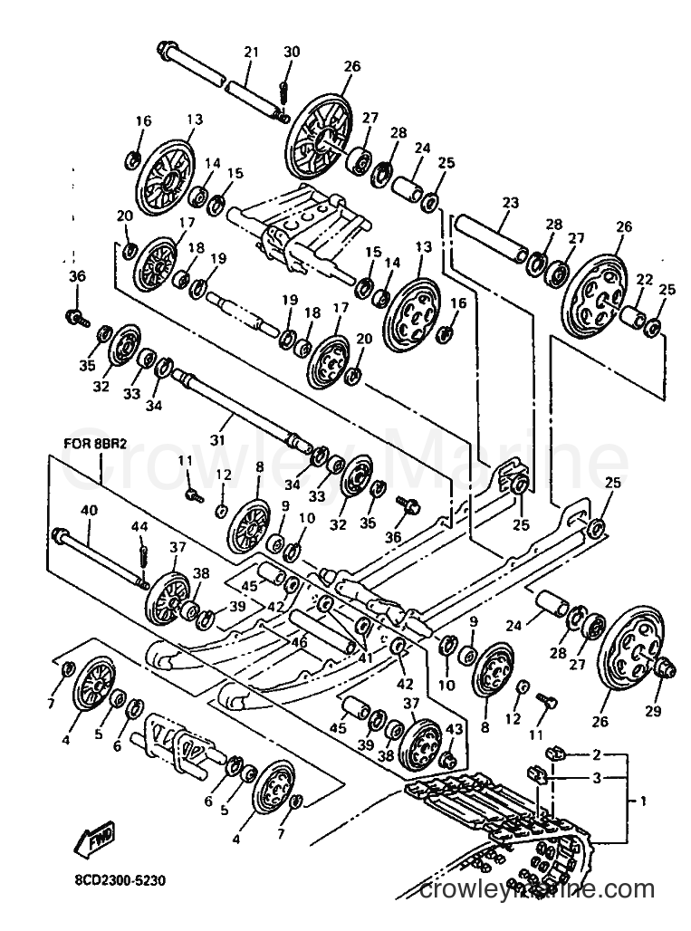 Yamaha Motors VX600ST (8CE2) [010] - TRACK SUSPENSION 1
