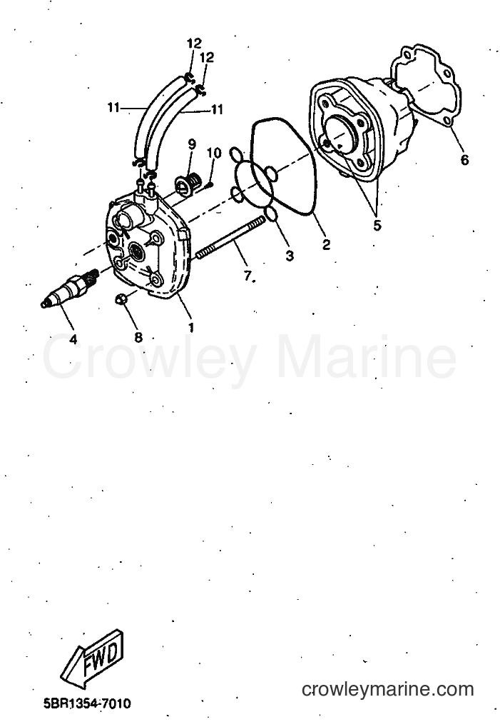 1998 Scooter YQ50 - YQ50 (5DP2) [999] - CYLINDER