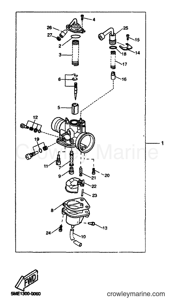 2000 Scooter YQ100 - YQ100 (5ME1) [060] - CARBURETOR