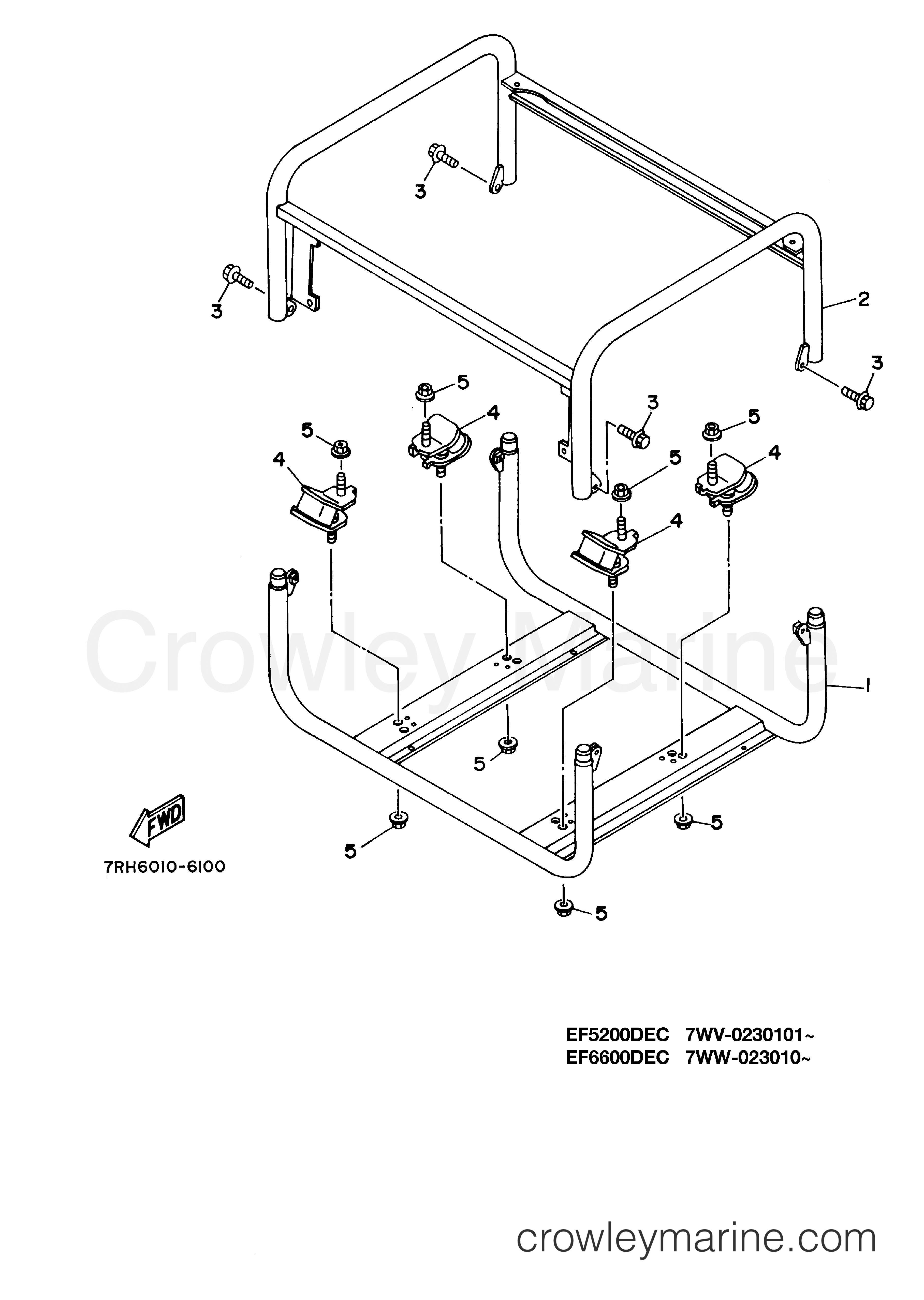 Yamaha Motors EF5200DEY - FRAME