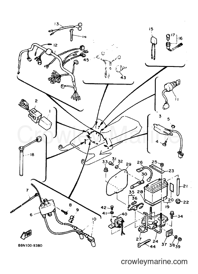 1989 Snowmobile EX570EN - EX570EN (86N1) [010] - ELECTRICAL 1
