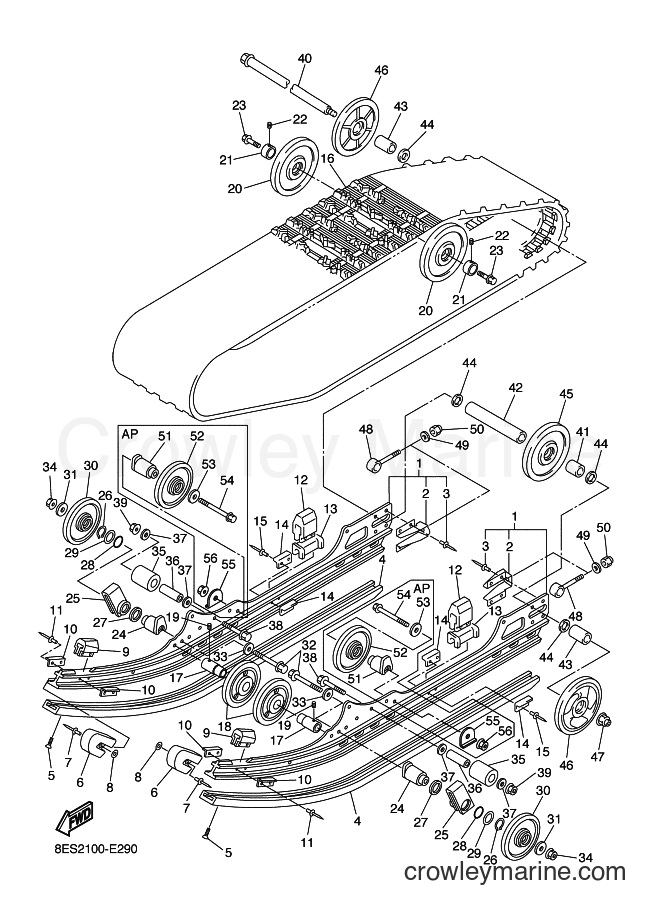 2006 Snowmobile RS10 - RS10 (8ES2) [020] - TRACK SUSPENSION 1