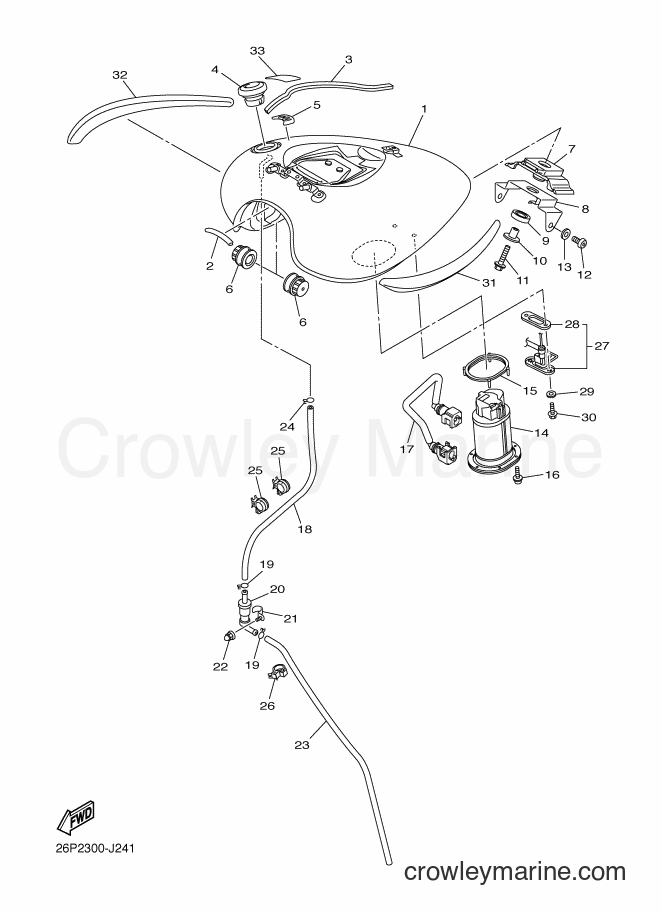 2012 Cruiser XVS950A - XVS950A (26P4) [050] - FUEL TANK