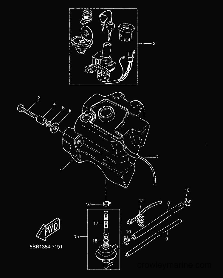2000 Scooter YQ50 - YQ50 (5KH3) [010] - FUEL TANK