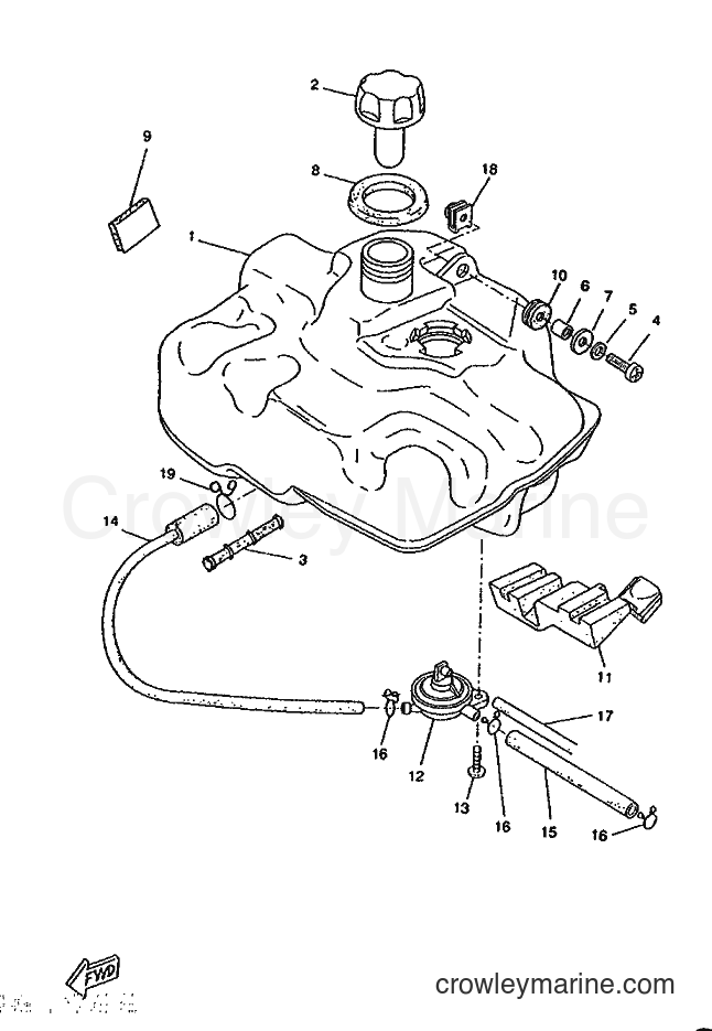 1996 Scooter CW50RSP - CW50RSP (4WL1) [999] - FUEL TANK