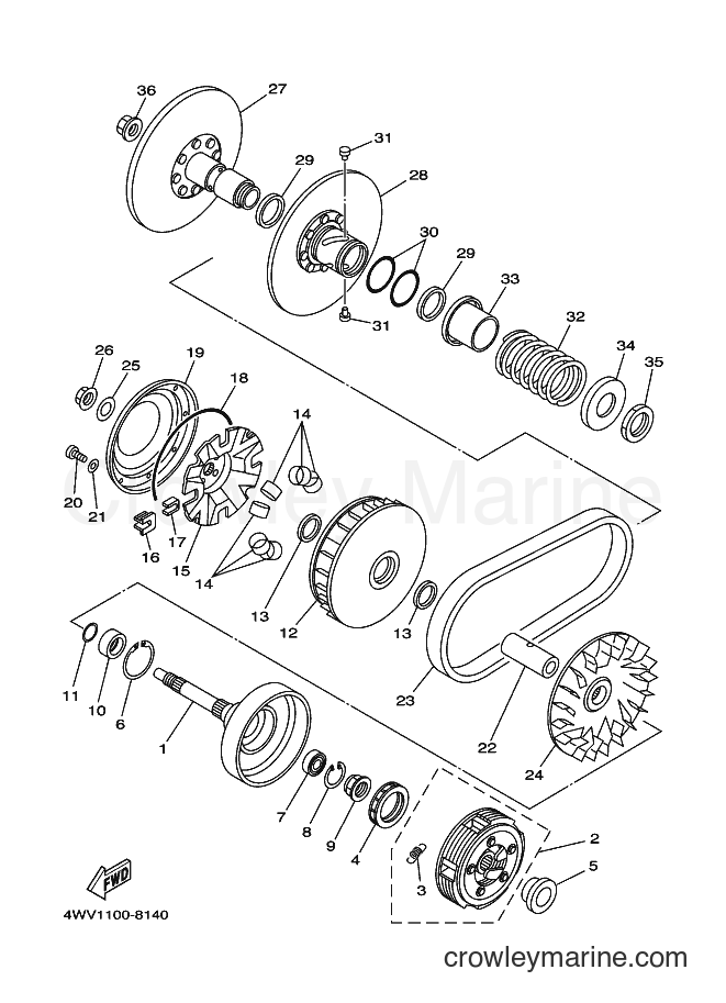 2000 ATV YFM600FWA - YFM600FWA (5GTB) [020] - CLUTCH