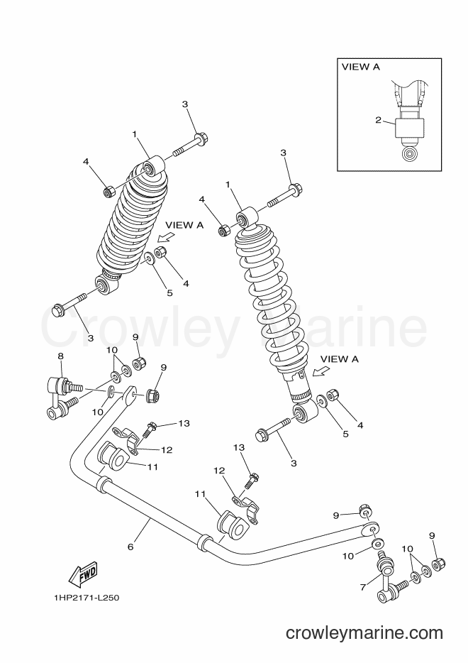 2013 ATV YFM700FWAD - YFM700FWAD (1HPW) [010] - REAR SUSPENSION