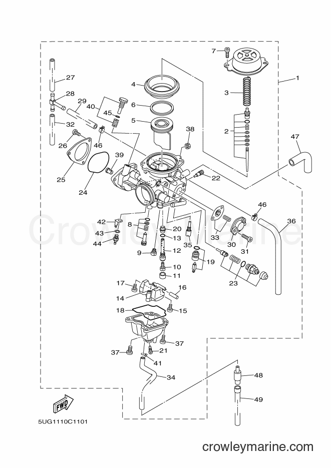 2004 ATV YXR660F - YXR660F (5UG1) [010] - CARBURETOR