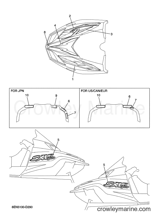 2005 Snowmobile SXV70M - SXV70M (8EN5) [020] - EMBLEM