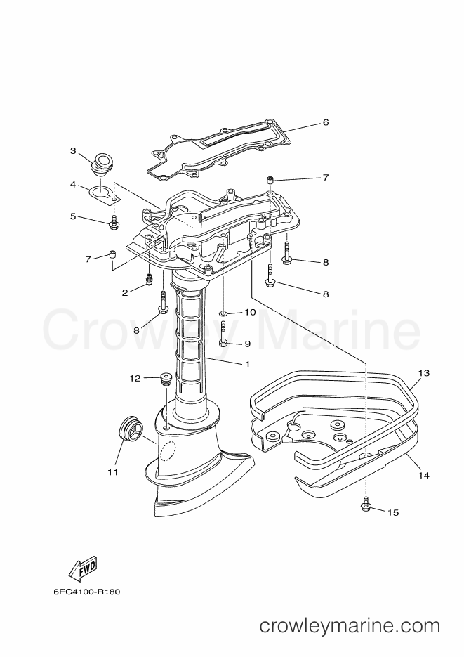 Yamaha Motors F6CMH (6EE4) [060] - UPPER CASING
