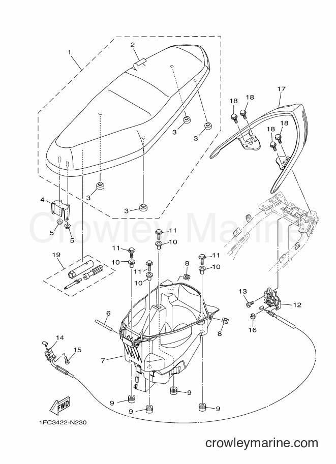 2014 Scooter T115FLSEC - T115FLSEC (1FC3) [010] - SEAT