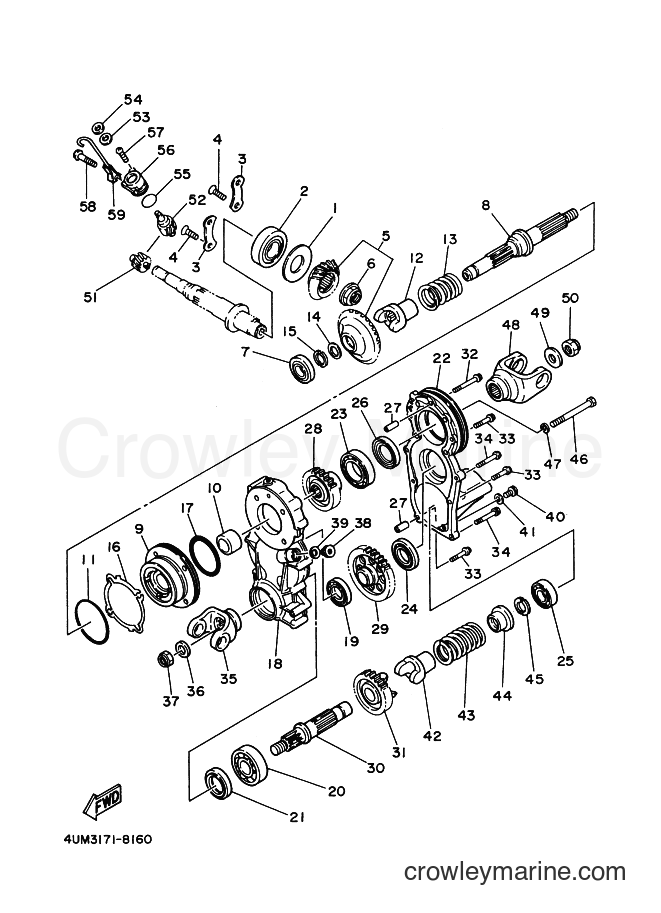2002 ATV YFM400FW - YFM400FW (4SHR) [010] - MIDDLE DRIVE GEAR