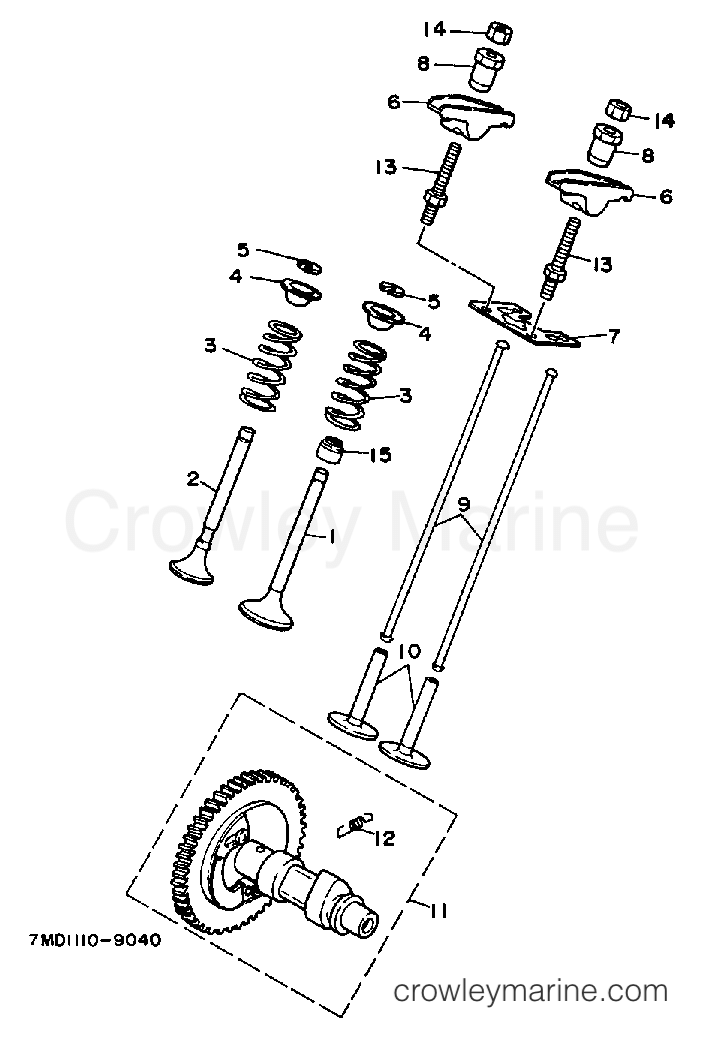 Yamaha Motors EF5000E - CAMSHAFT VALVE