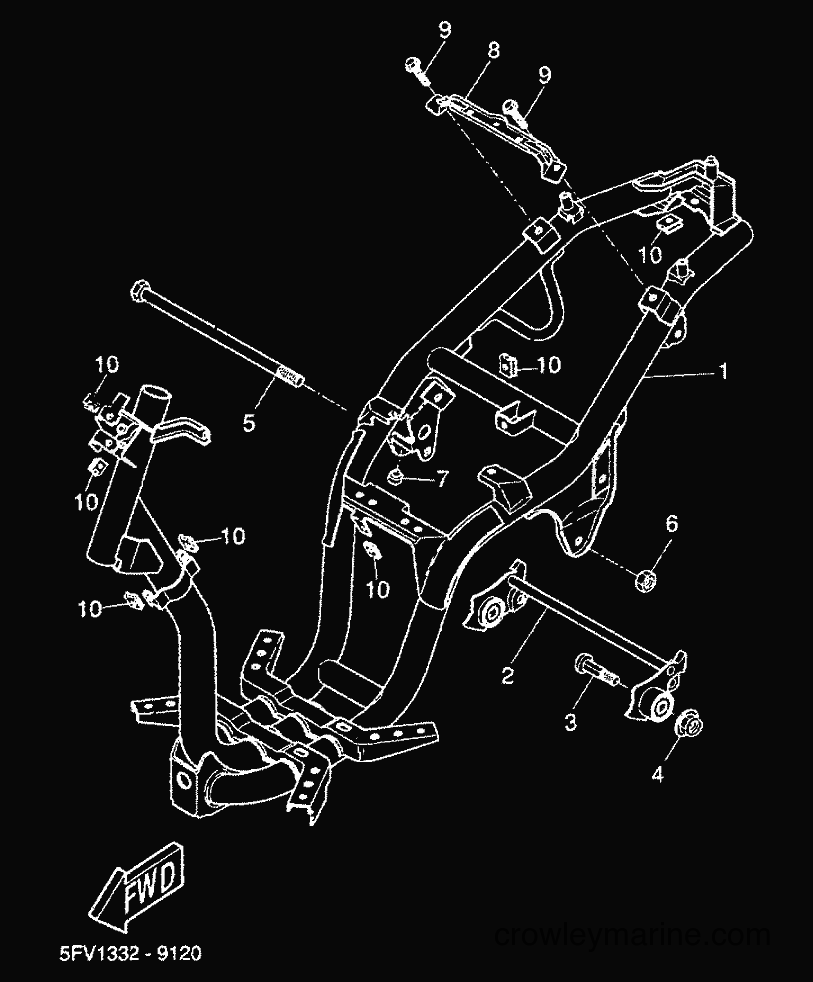 2000 Scooter YH50 - YH50 (5FV3) [020] - FRAME