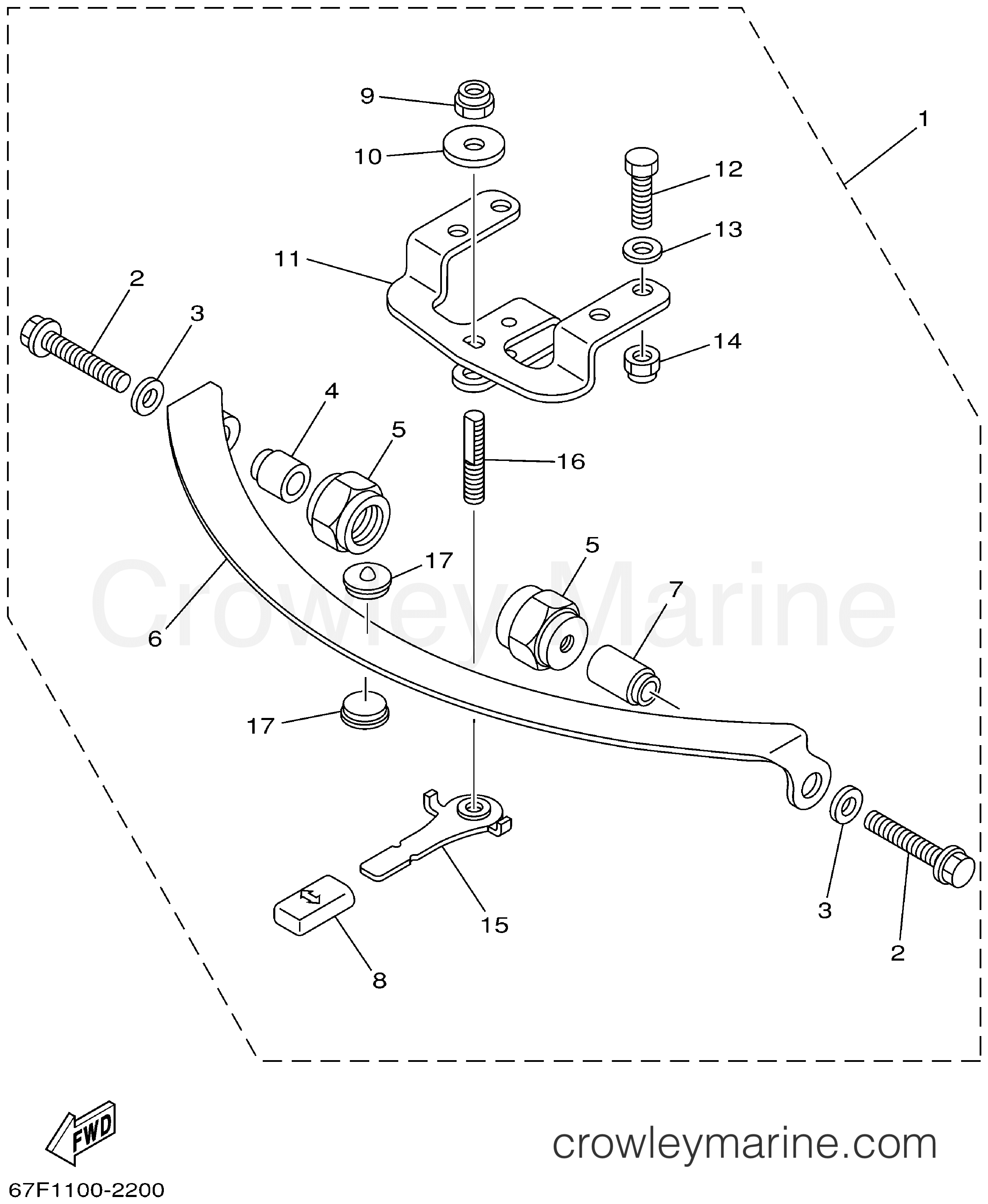 Yamaha Motors LF115TXRA - STEERING FRICTION