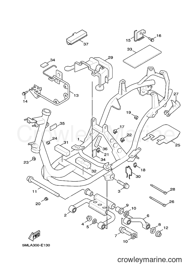 Yamaha Motors XC125 (5MLA) [050] - FRAME