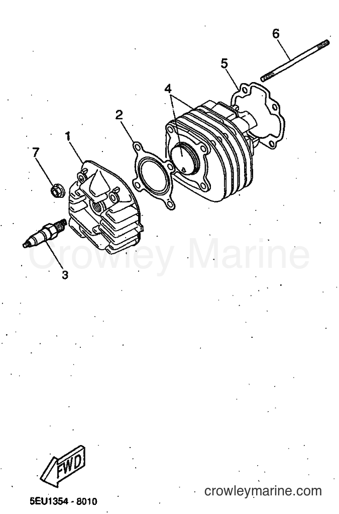 1999 Scooter YH50 - YH50 (5JB1) [010] - CYLINDER