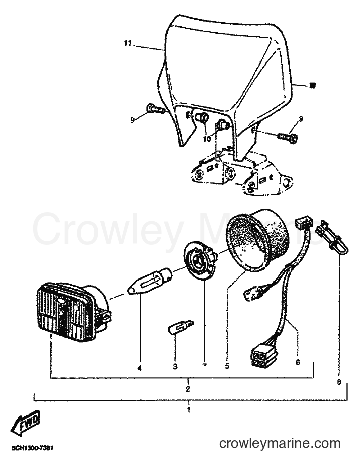 2001 Dirt Bike TT600R - TT600R (5CH4) [010] - HEADLIGHT