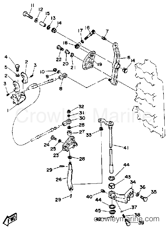 Yamaha Motors 225TLRQ - CONTROL ENGINE