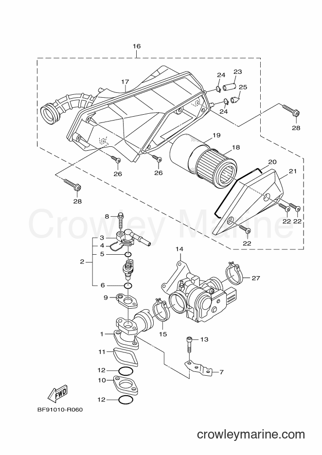 2016 Scooter YW125G - YW125G (BC92) [010] - INTAKE