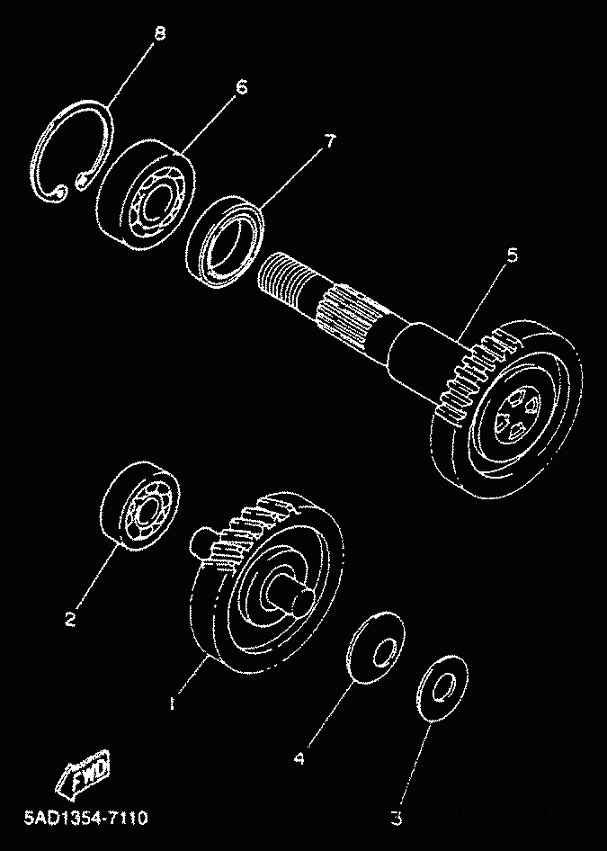 Yamaha Motors YN50 (5ADT) [010] - TRANSMISSION