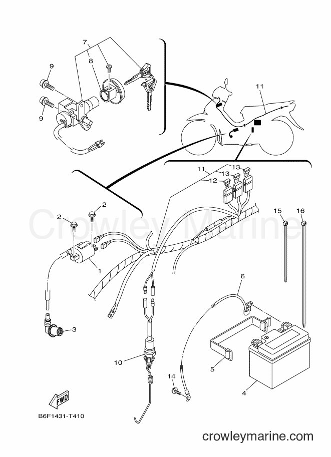 2018 Scooter T115FL-2 - T115FL-2 (B6F2) [010] - ELECTRICAL 1