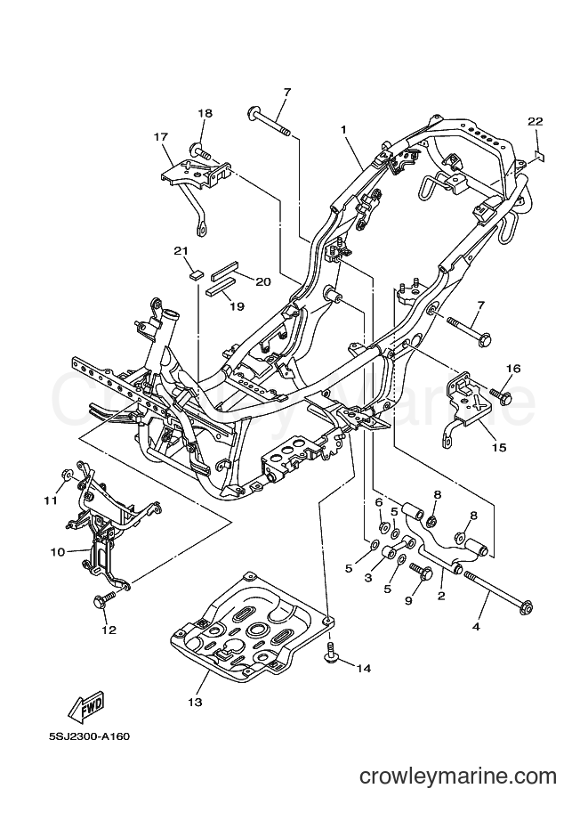 Yamaha Motors YP250 (5SJ6) [080] - FRAME