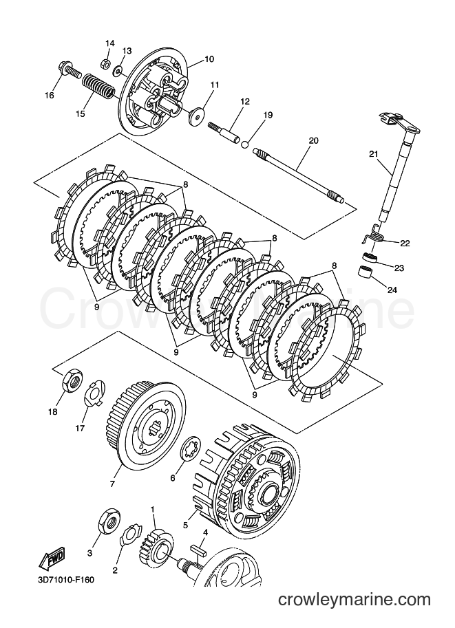 2009 Dirt Bike WR250X - WR250X (32D6) [040] - CLUTCH