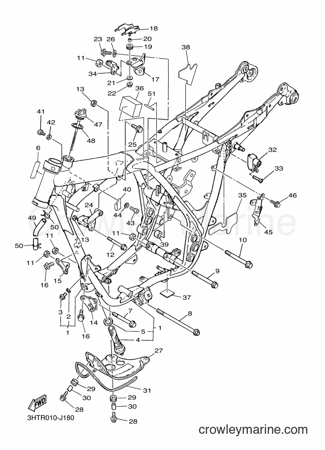 2013 Street Bike SR400 - SR400 (3HTV) [010] - FRAME
