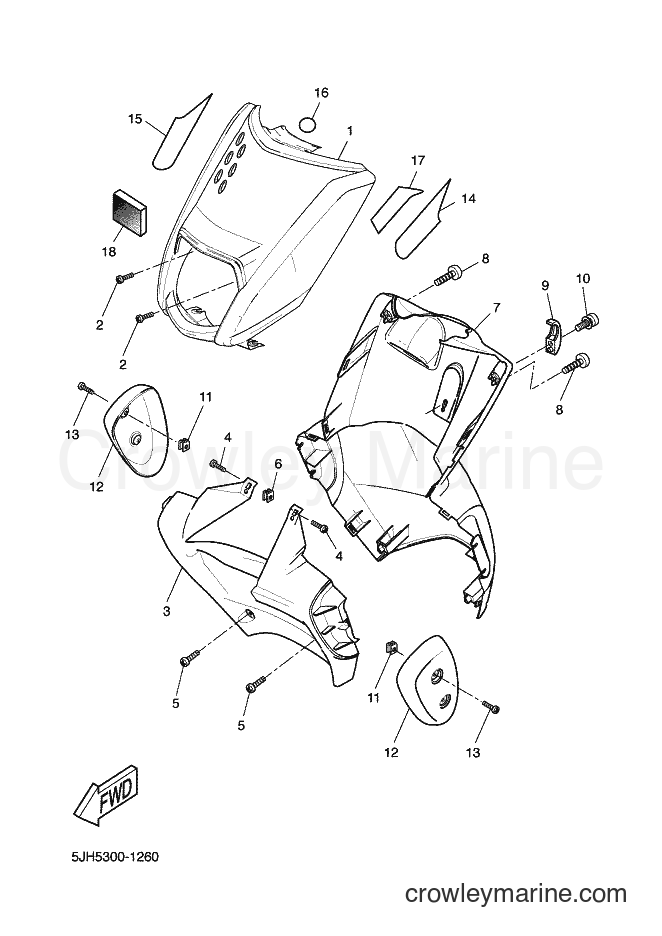 Yamaha Motors EW50 (5LH5) [010] - LEG SHIELD