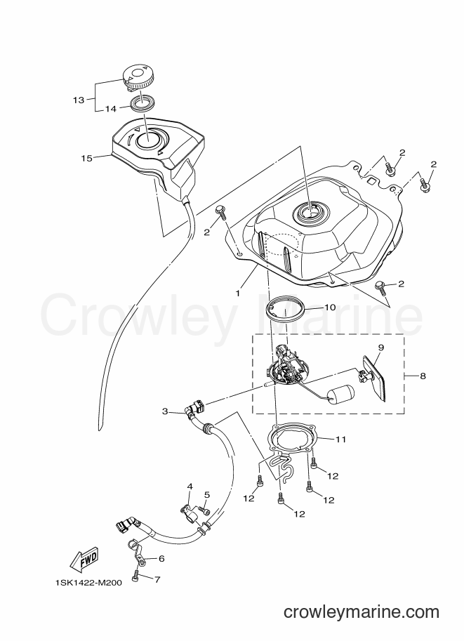 2014 Scooter AL125FC - AL125FC (1SK2) [010] - FUEL TANK