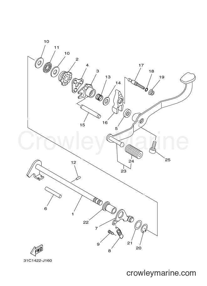 2012 Scooter T115SEC - T115SEC (31C8) [010] - SHIFT SHAFT