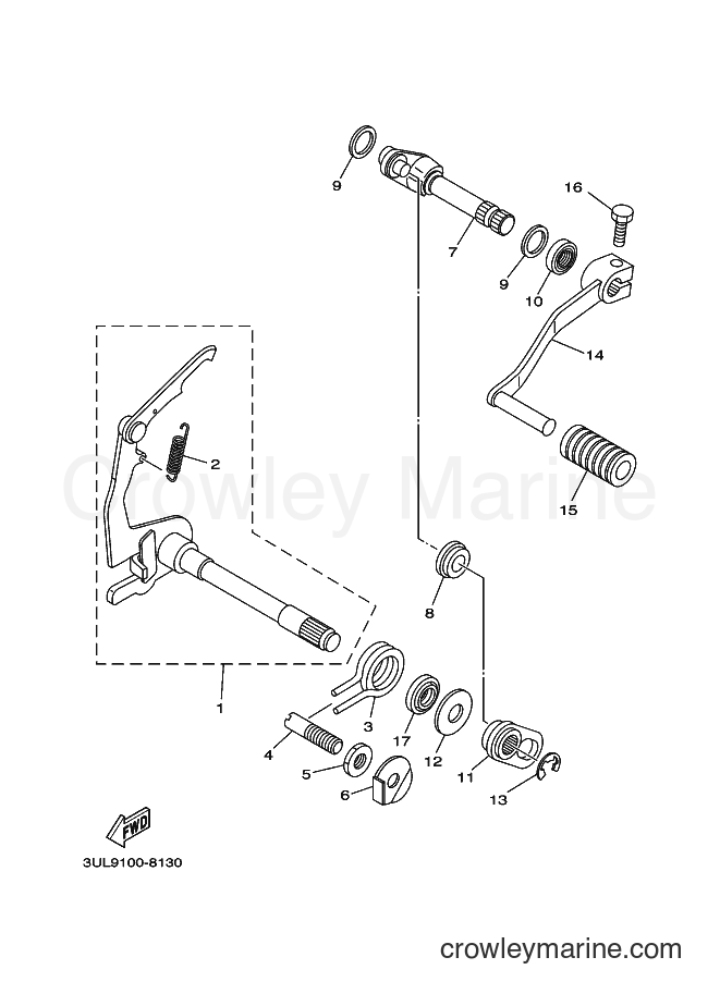 2000 Dirt Bike RT100 - RT100 (3ULB) [030] - SHIFT SHAFT