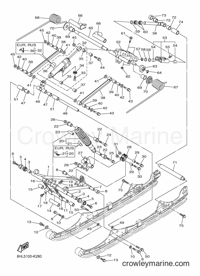 2011 Snowmobile RFX10ST2 - RFX10ST2 (8HL6) [010] - TRACK SUSPENSION 2