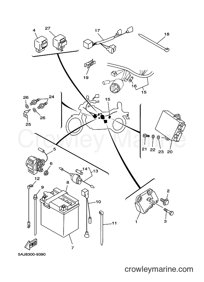Yamaha Motors XV125S (5AJF) [110] - ELECTRICAL 1
